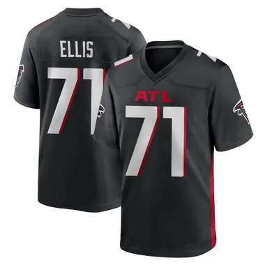 Justin Ellis Youth Game Black Atlanta Falcons Alternate Jersey