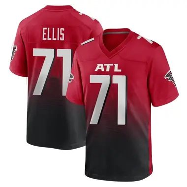 Justin Ellis Youth Game Red Atlanta Falcons 2nd Alternate Jersey