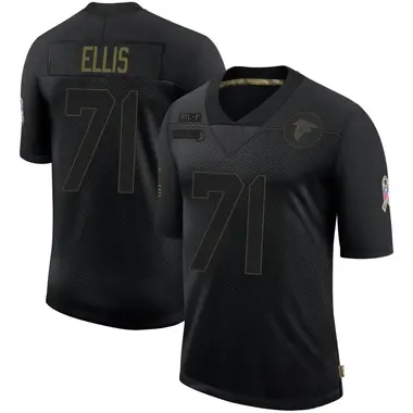 Justin Ellis Youth Limited Black Atlanta Falcons 2020 Salute To Service Jersey