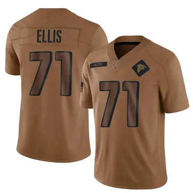 Justin Ellis Youth Limited Brown Atlanta Falcons 2023 Salute To Service Jersey