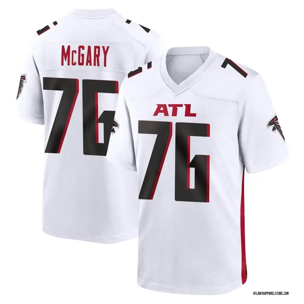 Kaleb McGary Youth Game White Atlanta Falcons Jersey