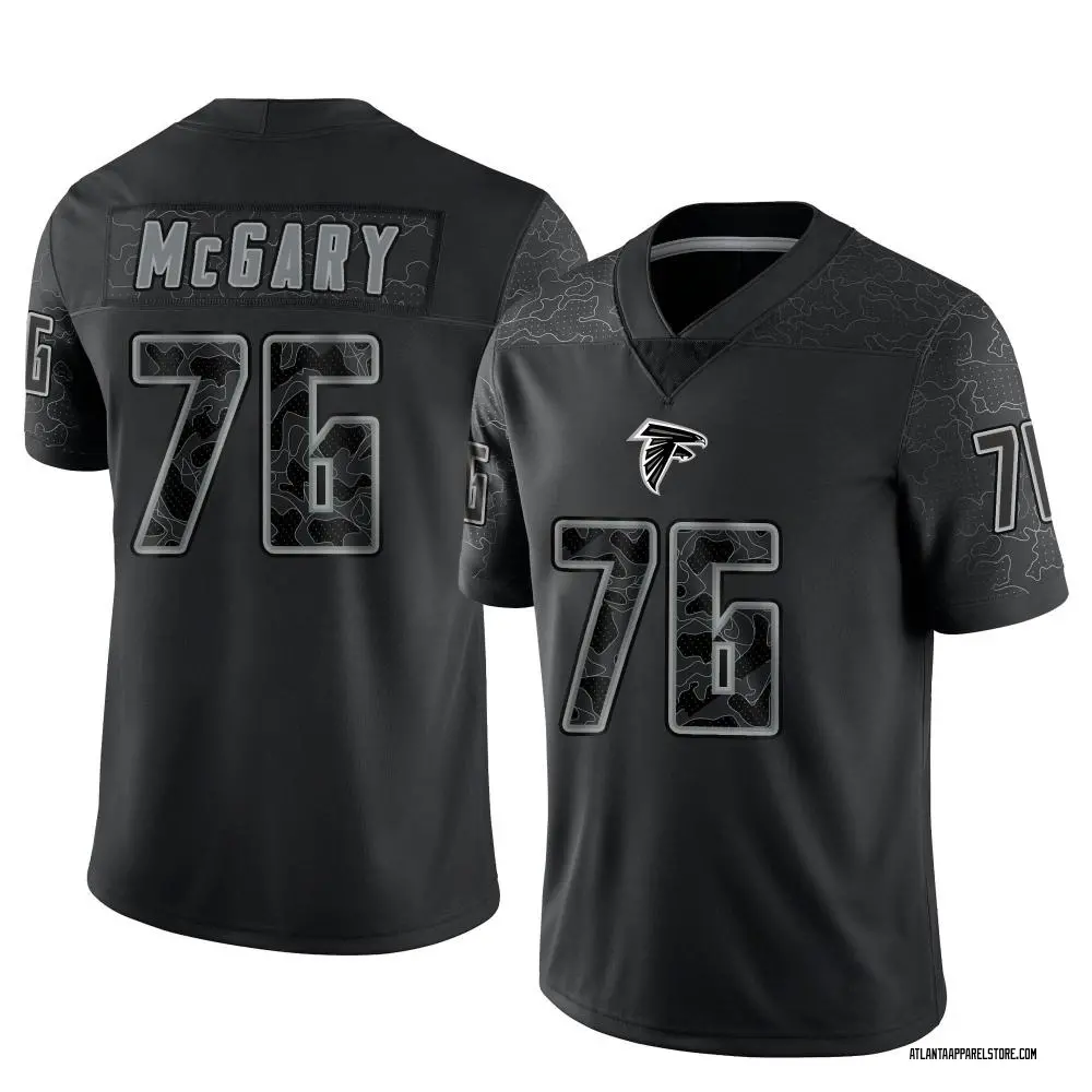 Kaleb McGary Youth Limited Black Atlanta Falcons Reflective Jersey