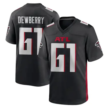 Kam Dewberry Men's Game Black Atlanta Falcons Alternate Jersey