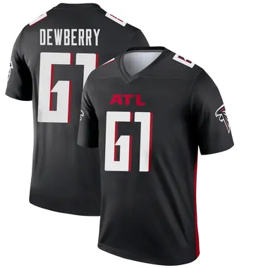 Kam Dewberry Men's Legend Black Atlanta Falcons Jersey