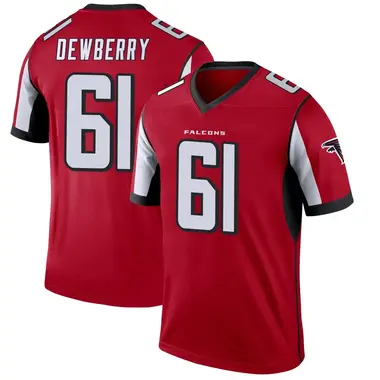 Kam Dewberry Men's Legend Red Atlanta Falcons Jersey