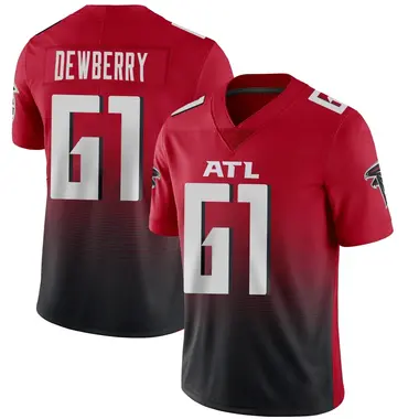 Kam Dewberry Men's Limited Red Atlanta Falcons Vapor 2nd Alternate Jersey