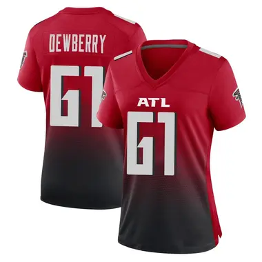 Kam Dewberry Women's Game Red Atlanta Falcons 2nd Alternate Jersey