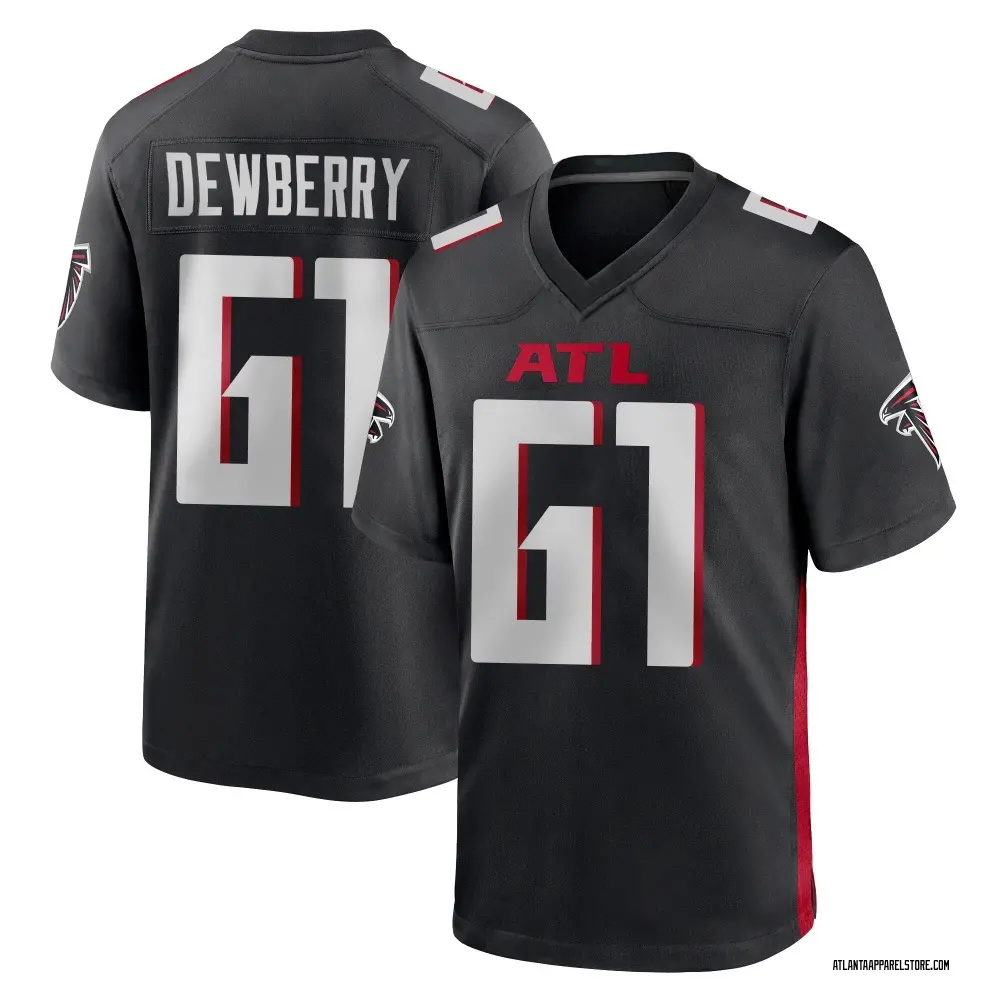 Kam Dewberry Youth Game Black Atlanta Falcons Alternate Jersey