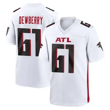 Kam Dewberry Youth Game White Atlanta Falcons Jersey
