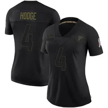 KhaDarel Hodge Women's Limited Black Atlanta Falcons 2020 Salute To Service Jersey