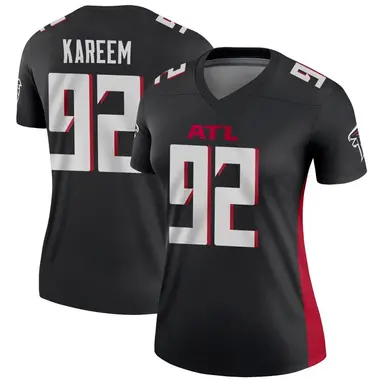Khalid Kareem Women's Legend Black Atlanta Falcons Jersey