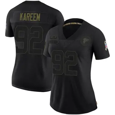 Khalid Kareem Women's Limited Black Atlanta Falcons 2020 Salute To Service Jersey