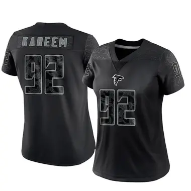 Khalid Kareem Women's Limited Black Atlanta Falcons Reflective Jersey