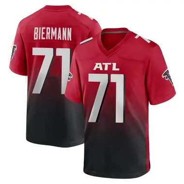 Kroy Biermann Men's Game Red Atlanta Falcons 2nd Alternate Jersey