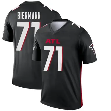 Kroy Biermann Men's Legend Black Atlanta Falcons Jersey