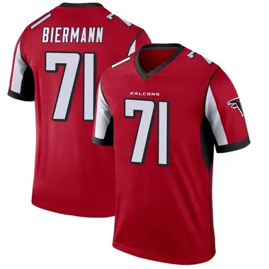 Kroy Biermann Men's Legend Red Atlanta Falcons Jersey