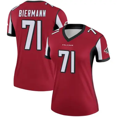 Kroy Biermann Women's Legend Red Atlanta Falcons Jersey