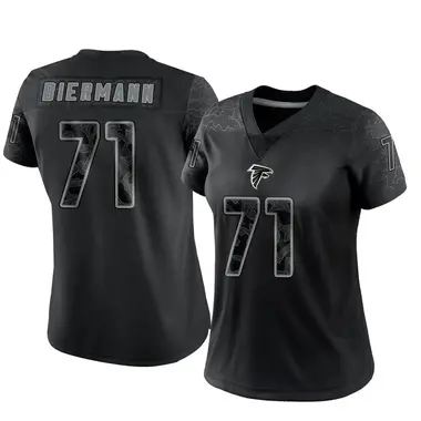 Kroy Biermann Women's Limited Black Atlanta Falcons Reflective Jersey