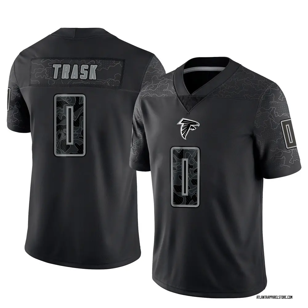 Kyle Trask Men's Limited Black Atlanta Falcons Reflective Jersey