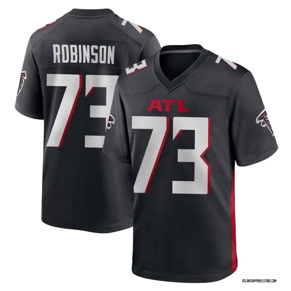 Layden Robinson Men's Game Black Atlanta Falcons Alternate Jersey