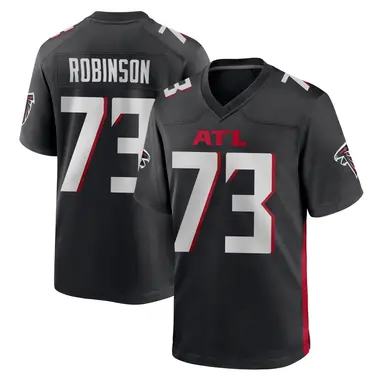 Layden Robinson Men's Game Black Atlanta Falcons Alternate Jersey