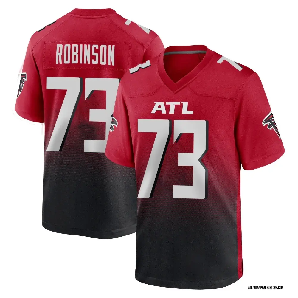 Layden Robinson Men's Game Red Atlanta Falcons 2nd Alternate Jersey