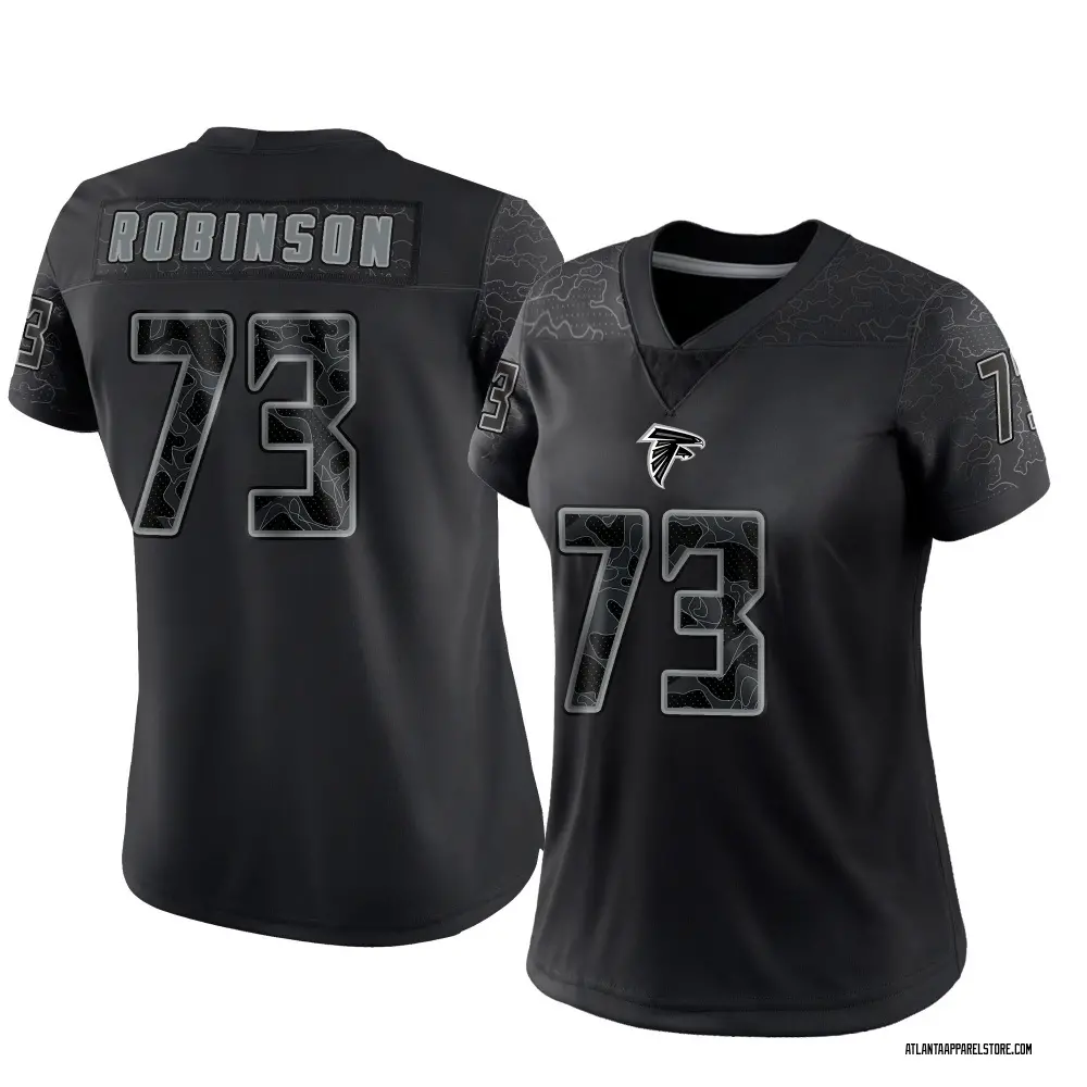 Layden Robinson Women's Limited Black Atlanta Falcons Reflective Jersey