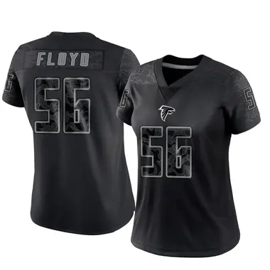 Leonard Floyd Women's Limited Black Atlanta Falcons Reflective Jersey