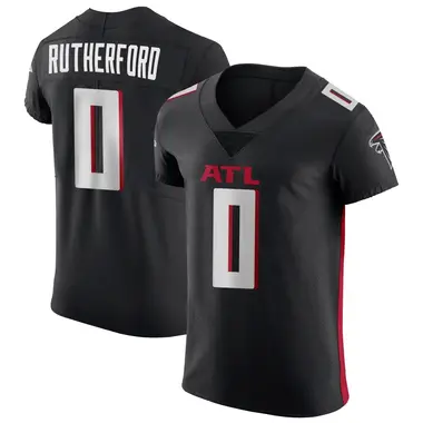 Malik Rutherford Men's Elite Black Atlanta Falcons Alternate Jersey