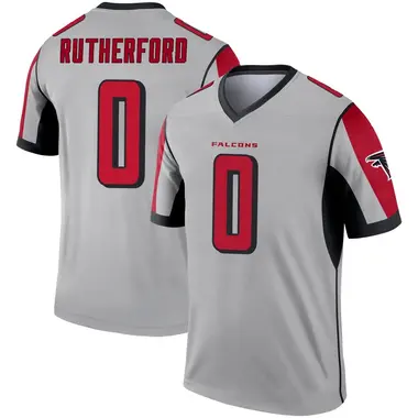Malik Rutherford Men's Legend Atlanta Falcons Inverted Silver Jersey