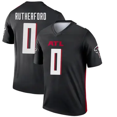 Malik Rutherford Men's Legend Black Atlanta Falcons Jersey