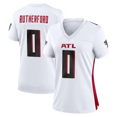 Malik Rutherford Women's Game White Atlanta Falcons Jersey