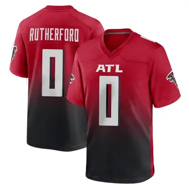 Malik Rutherford Youth Game Red Atlanta Falcons 2nd Alternate Jersey