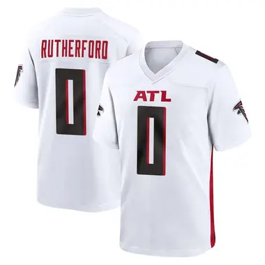 Malik Rutherford Youth Game White Atlanta Falcons Jersey