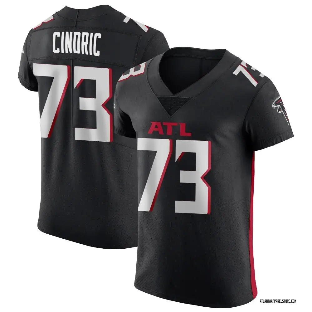 Matthew Cindric Men's Elite Black Atlanta Falcons Alternate Jersey