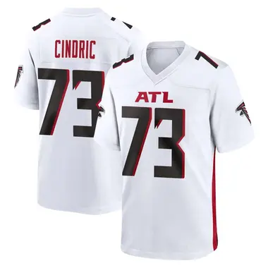 Matthew Cindric Men's Game White Atlanta Falcons Jersey