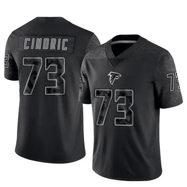 Matthew Cindric Men's Limited Black Atlanta Falcons Reflective Jersey