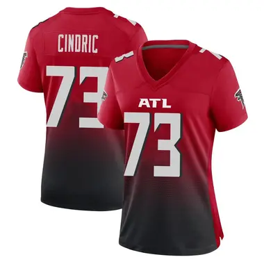 Matthew Cindric Women's Game Red Atlanta Falcons 2nd Alternate Jersey