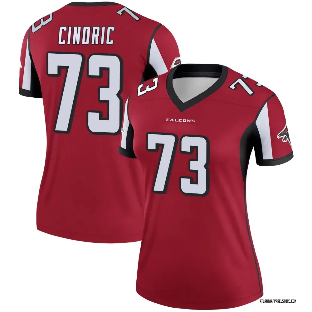 Matthew Cindric Women's Legend Red Atlanta Falcons Jersey