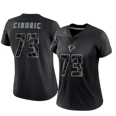 Matthew Cindric Women's Limited Black Atlanta Falcons Reflective Jersey