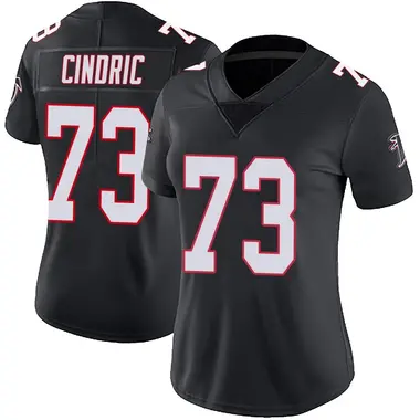 Matthew Cindric Women's Limited Black Atlanta Falcons Vapor Untouchable Jersey