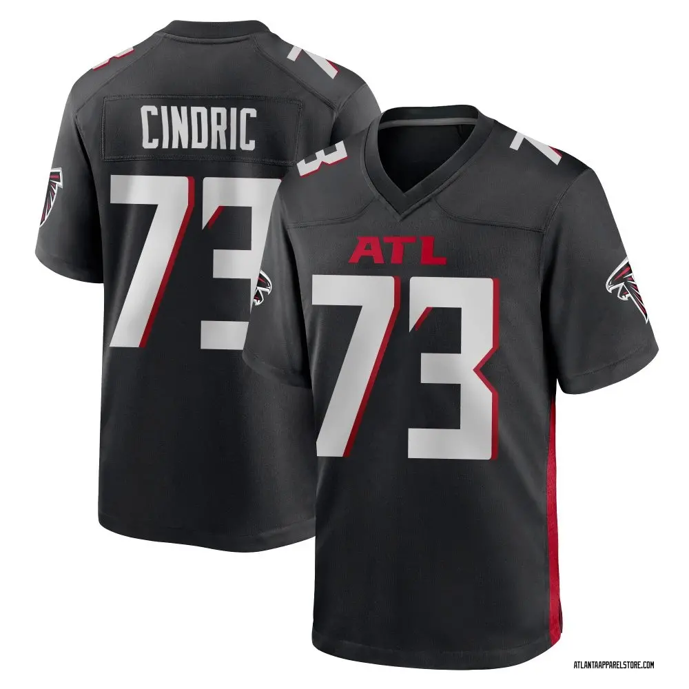Matthew Cindric Youth Game Black Atlanta Falcons Alternate Jersey