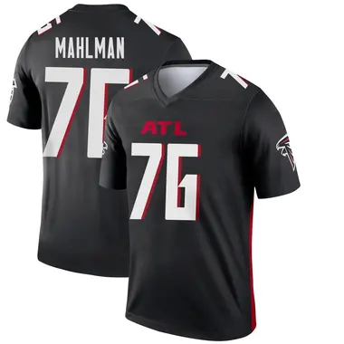 Riley Mahlman Men's Legend Black Atlanta Falcons Jersey