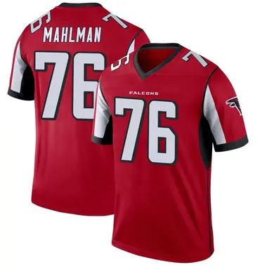 Riley Mahlman Men's Legend Red Atlanta Falcons Jersey