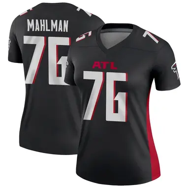 Riley Mahlman Women's Legend Black Atlanta Falcons Jersey