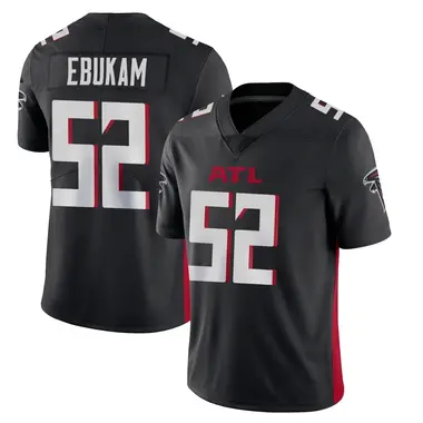 Samson Ebukam Men's Limited Black Atlanta Falcons Vapor Untouchable Jersey