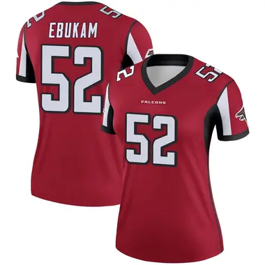 Samson Ebukam Women's Legend Red Atlanta Falcons Jersey