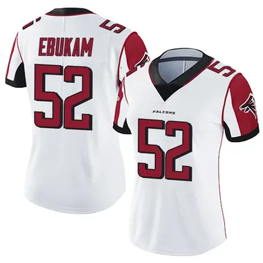Samson Ebukam Women's Limited White Atlanta Falcons Vapor Untouchable Jersey