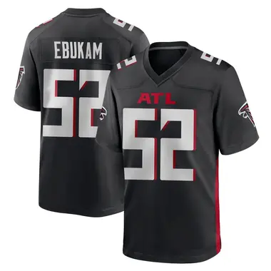 Samson Ebukam Youth Game Black Atlanta Falcons Alternate Jersey