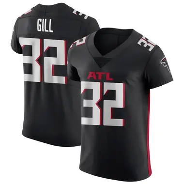 Trenton Gill Men's Elite Black Atlanta Falcons Alternate Jersey